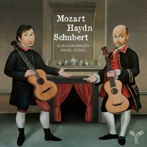 Edin & Pavel Steidl Karamazov - Mozart Haydn Schubert (Arr. For 2 Guitars) i gruppen CD / Klassisk,Annet hos Bengans Skivbutik AB (4216842)