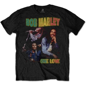 Bob Marley - One Love Homage Uni Bl i gruppen MERCHANDISE / T-shirt / Reggae hos Bengans Skivbutik AB (4219857r)