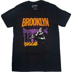 Biggie Smalls - Brooklyn Orange Uni Bl i gruppen MERCHANDISE / T-shirt / Hip Hop-Rap hos Bengans Skivbutik AB (4219871r)