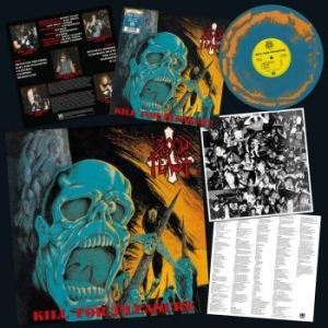 Blood Feast - Kill For Pleasure (Blue/Orange Viny i gruppen VINYL / Metal/ Heavy metal hos Bengans Skivbutik AB (4222093)