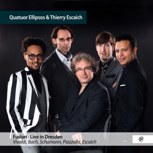 Quatuor Ellipsos & Thierry Escaich - Fusion - Live In Dresden i gruppen CD / Klassisk,Annet hos Bengans Skivbutik AB (4223771)