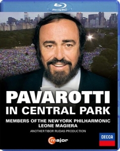 Various - Pavarotti In Central Park (Bluray) i gruppen Musikk / Musikkk Blu-Ray / Klassisk hos Bengans Skivbutik AB (4225757)