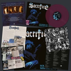 Sacrifice - Soldiers Of Misfortune (Purple Viny i gruppen VINYL / Metal/ Heavy metal hos Bengans Skivbutik AB (4227802)