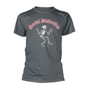 Social Distortion - T/S Grey Skelly Logo (M) i gruppen Merchandise hos Bengans Skivbutik AB (4230262)