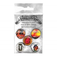 Metallica - Button Badge Set Albums 1996-2016 i gruppen MERCHANDISE / Merch / Metal hos Bengans Skivbutik AB (4231089)