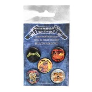 Metallica - Button Badge Set The Singles i gruppen MK Export CDON Merch hos Bengans Skivbutik AB (4231090)