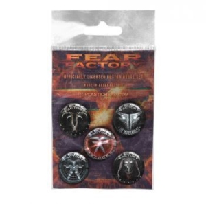 Fear Factory - Button Badge Set Albums 2010-2021 i gruppen MK Export CDON Merch hos Bengans Skivbutik AB (4231153)