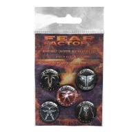 Fear Factory - Button Badge Set Albums 2010-2021 i gruppen MERCHANDISE / Merch / Metal hos Bengans Skivbutik AB (4231153)