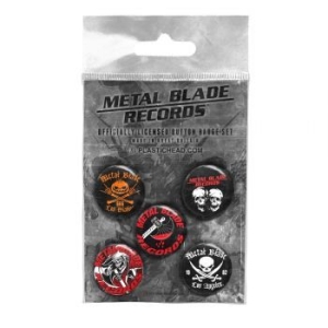 Metal Blade Records - Button Badge Set i gruppen Merchandise hos Bengans Skivbutik AB (4231154)