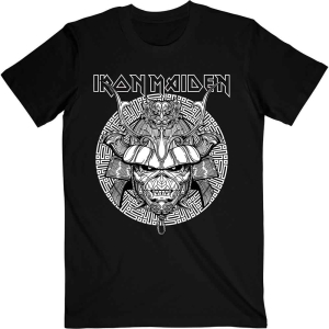 Iron Maiden - Samurai Graphic White Uni Bl i gruppen MERCH / T-Shirt / Rockoff_Nya April24 hos Bengans Skivbutik AB (4233009r)