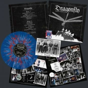 Dragonfly - Silent Nights (Blue/Red Splatter Vi i gruppen VINYL / Metal/ Heavy metal hos Bengans Skivbutik AB (4240342)