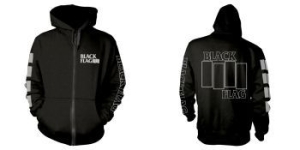 Black Flag - Zip-Hood -  Logo (L) i gruppen MERCHANDISE / Hoodies / Punk hos Bengans Skivbutik AB (4240952)