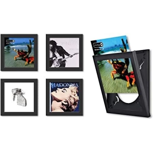 Show And Listen - Black LP Flip Frame 4 Pack i gruppen VinylTilbehør hos Bengans Skivbutik AB (4241823)