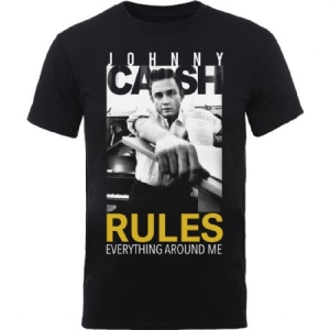 Johnny Cash - Unisex T-Shirt: Rules Everything i gruppen CDON - Exporterade Artiklar_Manuellt / T-shirts_CDON_Exporterade hos Bengans Skivbutik AB (4243547r)