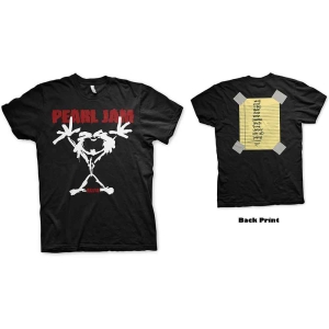 Pearl Jam - Unisex T-Shirt: Stickman (Back Print) i gruppen MERCHANDISE / T-shirt / Pop-Rock hos Bengans Skivbutik AB (4243657r)