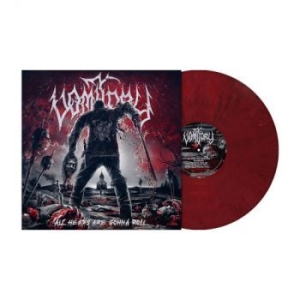 Vomitory - All Heads Are Gonna Roll (Red Marbl i gruppen VINYL / Metal/ Heavy metal hos Bengans Skivbutik AB (4254426)