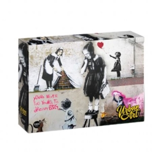 Banksy - Banksy Girl On A Stool (1000Pc) Puzzle i gruppen Merchandise hos Bengans Skivbutik AB (4264581)