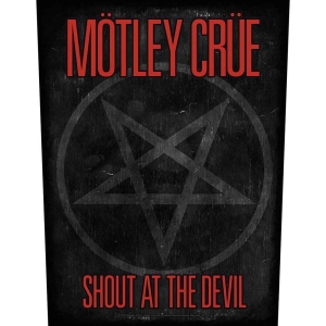 Motley Crue - Shout At The Devil Pentagram Back Patch i gruppen MERCHANDISE / Merch / Metal hos Bengans Skivbutik AB (4267103)