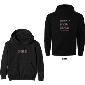 BlackPink - Unisex Pullover Hoodie: The Album Trackl i gruppen MERCHANDISE / Hoodies / K-Pop hos Bengans Skivbutik AB (4267788r)