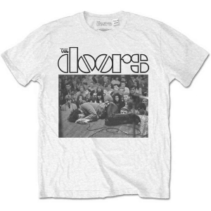 The Doors - Jim On Floor Uni Wht i gruppen MERCHANDISE / T-shirt / Pop-Rock hos Bengans Skivbutik AB (4267822r)