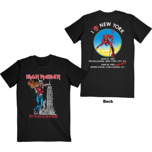 Iron Maiden - The Beast In New York Uni Bl i gruppen MERCHANDISE / T-shirt / Metal hos Bengans Skivbutik AB (4267871r)