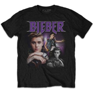 Justin Bieber - Unisex T-Shirt: JB Homage i gruppen CDON - Exporterade Artiklar_Manuellt / T-shirts_CDON_Exporterade hos Bengans Skivbutik AB (4267887r)