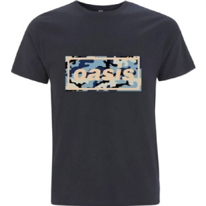 Oasis - Unisex T-Shirt: Camo Logo i gruppen VI TIPSER / Bengans Personal tipser / Erikas gameday hos Bengans Skivbutik AB (4271643r)