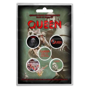 Queen - Button Badge Pack: News of the World (Retail Pack) i gruppen Minishops / Queen hos Bengans Skivbutik AB (4271718)