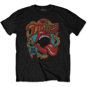 Rolling Stones - Retro 70S Vibe Uni Bl T-Shirt i gruppen MERCHANDISE / T-shirt / Pop-Rock hos Bengans Skivbutik AB (4272678r)