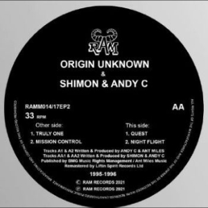 Origin Unknown / Shimon & Andy C - Truly One / Mission Control /Quest i gruppen VINYL / Pop hos Bengans Skivbutik AB (4278376)