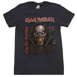 Iron Maiden - Senjutsu Back Cover Vertical Logo Uni Na i gruppen MERCHANDISE / T-shirt / Metal hos Bengans Skivbutik AB (4280229r)