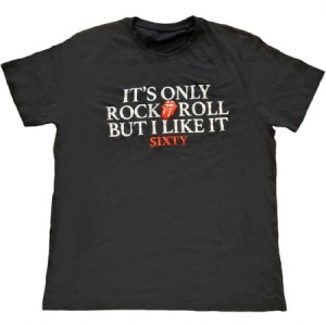 Rolling Stones - The Rolling Stones Unisex T-Shirt: Sixty It's only R&R but I like it i gruppen CDON - Exporterade Artiklar_Manuellt / T-shirts_CDON_Exporterade hos Bengans Skivbutik AB (4280244r)