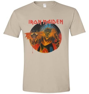 Iron Maiden - Iron Maiden T-Shirt Head (Beige) i gruppen Merchandise hos Bengans Skivbutik AB (4280400)