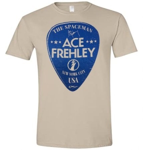 Ace Frehley - Ace Frehley T-Shirt Guitar Pick (Beige) i gruppen Merchandise hos Bengans Skivbutik AB (4280401)