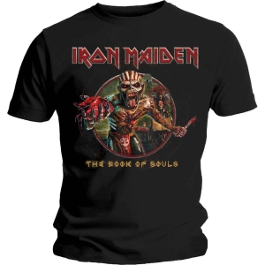 Iron Maiden - Book Of Souls Eddie Circle Uni Bl i gruppen MERCH / T-Shirt / Rockoff_Nya April24 hos Bengans Skivbutik AB (4281613r)