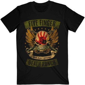 Five Finger Death Punsch - Locked & Loaded Uni Bl T-Shirt i gruppen MERCHANDISE / T-shirt / Metal hos Bengans Skivbutik AB (4281618r)