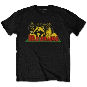 Bad Brains - Bad Brains Unisex T-Shirt: Lion Crush i gruppen Merchandise hos Bengans Skivbutik AB (4281721)