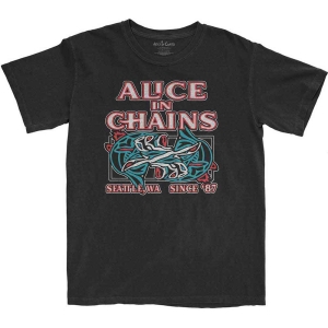 Alice In Chains - Totem Fish Uni Bl i gruppen MERCH / T-Shirt / Rockoff_Nya April24 hos Bengans Skivbutik AB (4281781r)