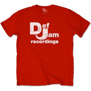 Def Jam - Classic Logo Uni Red i gruppen MERCHANDISE / T-shirt / Hip Hop-Rap hos Bengans Skivbutik AB (4287003r)