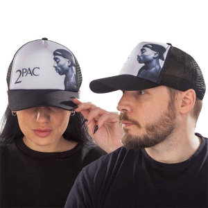 Tupac - Profile Photo Bl/Wht Mesh-Back C i gruppen MERCHANDISE / Merch / Hip Hop-Rap hos Bengans Skivbutik AB (4289894)