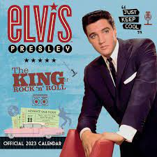 Elvis Presley - Elvis Presley 2023 Calendar Square, Offi i gruppen CDON - Exporterade Artiklar_Manuellt / Kalendere_CDON_exporterade hos Bengans Skivbutik AB (4291492)