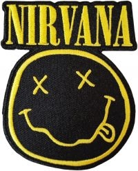 Nirvana - Smiley Face Cut Out Patch (9,1 X 7, i gruppen MERCHANDISE / Merch / Metal,Pop-Rock hos Bengans Skivbutik AB (4294313)