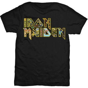 Iron Maiden - Eddie Logo Uni Bl i gruppen MERCH / T-Shirt / Rockoff_Nya April24 hos Bengans Skivbutik AB (4294349r)