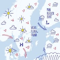 Vasas Flora Och Fauna - Man Blåser Bort i gruppen Minishops / Vasas Flora Och Fauna hos Bengans Skivbutik AB (4300021)