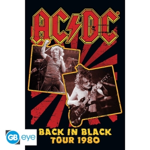 AC/DC - Back in Black 80  Poster 91,5x61 i gruppen MERCHANDISE / Merch / Metal hos Bengans Skivbutik AB (4301699)