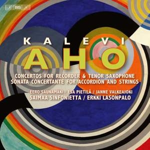 Aho Kalevi - Concertante Works For Recorder, Sax i gruppen Musikk / SACD / Klassisk hos Bengans Skivbutik AB (4303073)