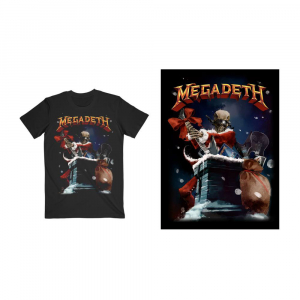 Megadeath - Santa Vic Chimney (Small) Unisex T-Shirt i gruppen CDON - Exporterade Artiklar_Manuellt / T-shirts_CDON_Exporterade hos Bengans Skivbutik AB (4304022)