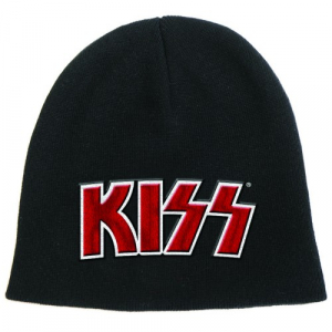 Kiss - Red On White Logo Unisex Beanie Hat i gruppen CDON - Exporterade Artiklar_Manuellt / Merch_CDON_exporterade hos Bengans Skivbutik AB (4304053)