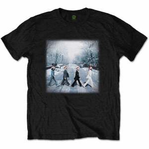 The Beatles - Abbey Christmas Uni Bl i gruppen MERCH / T-Shirt / Rockoff_Nya April24 hos Bengans Skivbutik AB (4304121r)