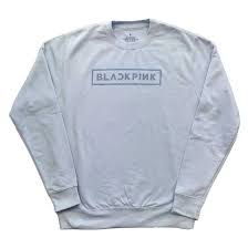 BlackPink - BlackPink Unisex Sweatshirt: Logo (light i gruppen MERCHANDISE / Hoodies / K-Pop hos Bengans Skivbutik AB (4306794r)